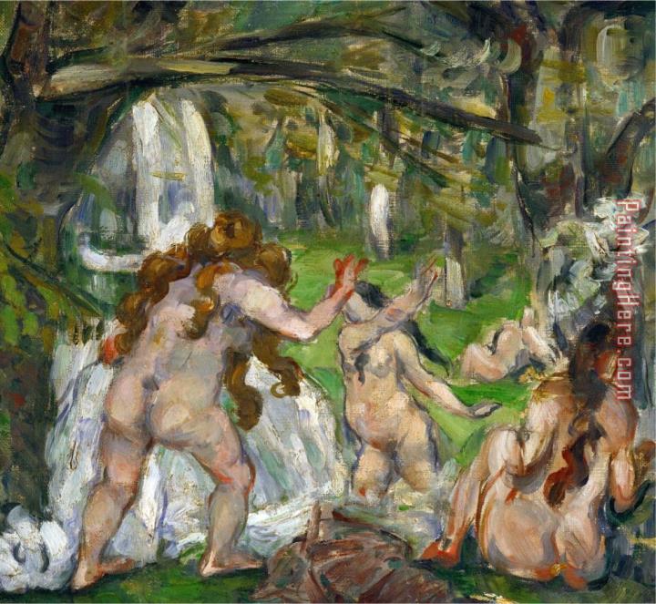 Paul Cezanne Three Bathers Circa 1875
